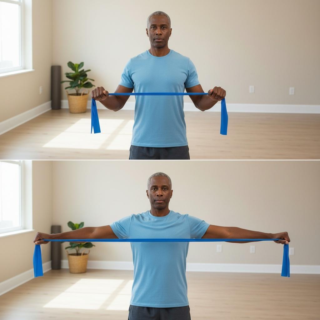 Bilateral Resistance Band Horizontal Abduction