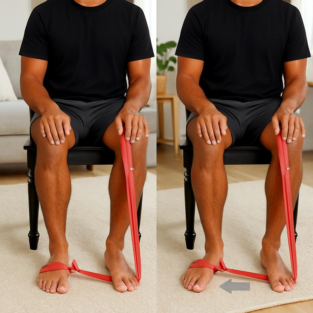 Seated Elastic Band Eversion